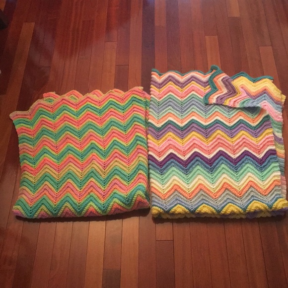 Hand Crafted Bedding New Handmade Crocheted Throw Bundle Poshmark